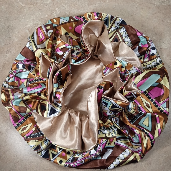 Stain Double Layer Bonnet Cap - Picture 2 of 3